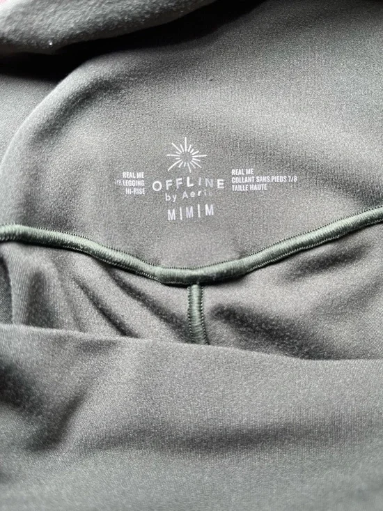 Offline by Aerie Real Me 7/8 Hi-Rise Leggings in Olive Daze Size Medium - Picture 9 of 9